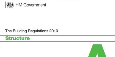 Extract from screenshot of the UK Building Regulations 2010, Structure, approved document A. 