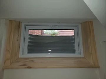 An egress window with some open space