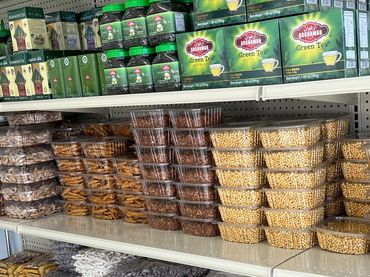 Kabul Bakery and Food Market stocked shelves