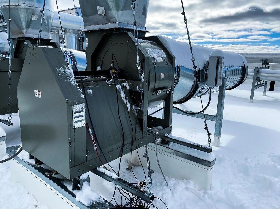 This was from a mid-winter, roof top fan balance in Rochester, NY.