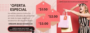 Oferta especial en ropa, zapatos y accesorios de segunda mano con precios increíbles.