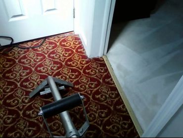 Hot water extraction thats revitalizing your carpet fibers and brightening those vibrant colors