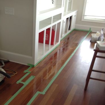 Hardwood floor repairs
