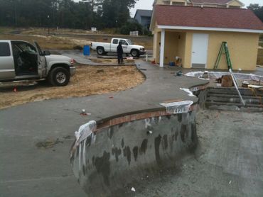 Concrete pool decks