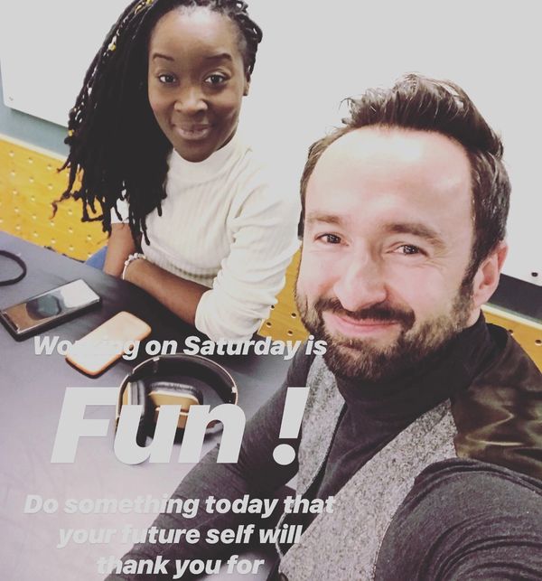 Men and Women smiling