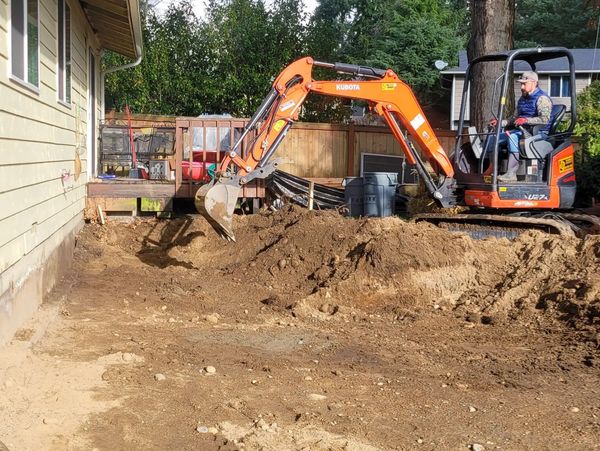 Excavation ground work for footings and foundations