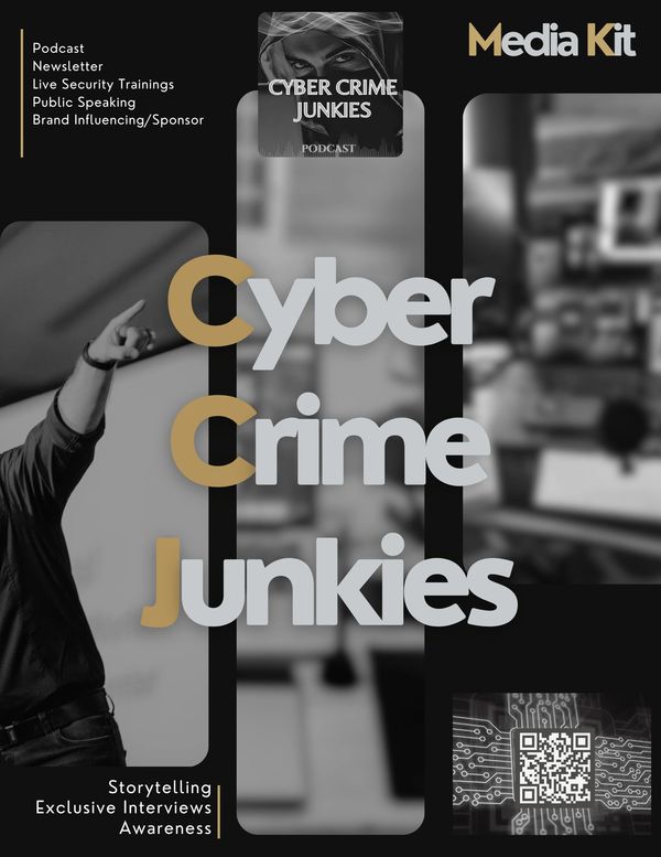 Cyber Crime Junkies Media Kit. Live security awareness.