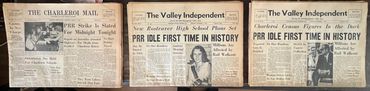 The final edition of The Charleroi Mail and first edition(s) of The Valley Independent