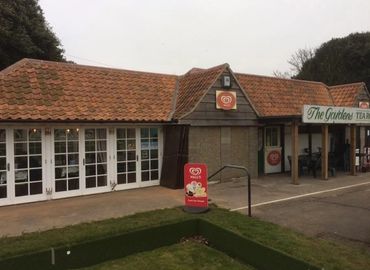 Clay pan roof at Kensington gardens, lowestoft. We re-roofed this using reclaimed clay pans