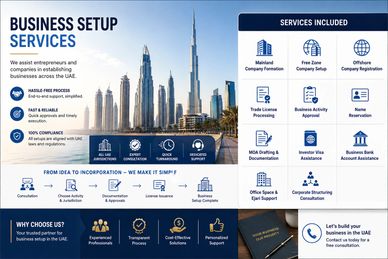 Business setup services in UAE with hassle-free process and support.