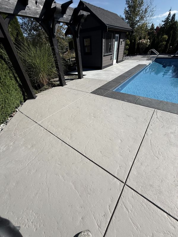 Residential concrete staining and stained concrete floor in the Fraser Valley BC