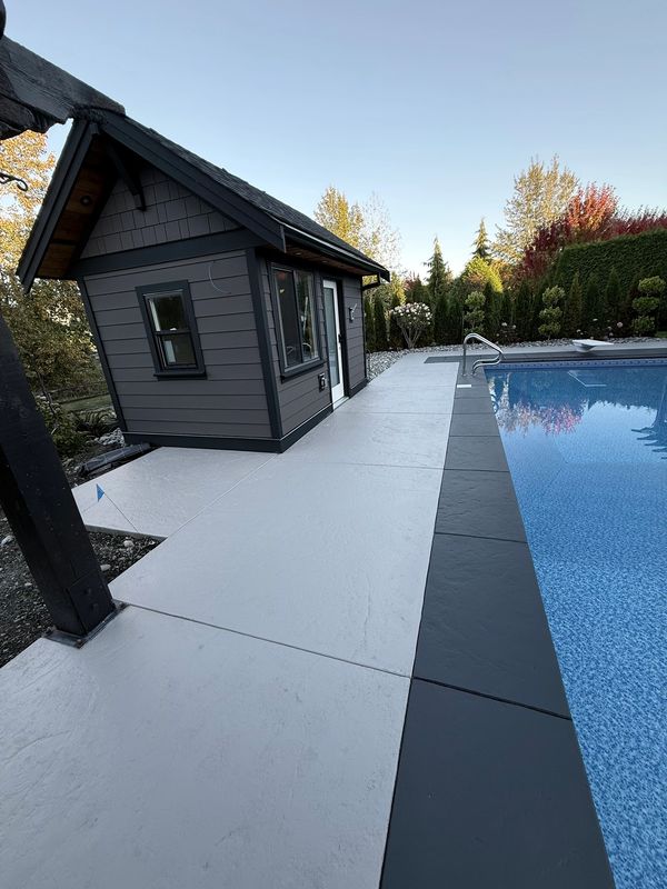 Stained concrete flooring and decorative concrete finish in Coquitlam BC