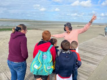 Maryline anime ses sorties HISTO'KIDS au Crotoy en Baie de Somme