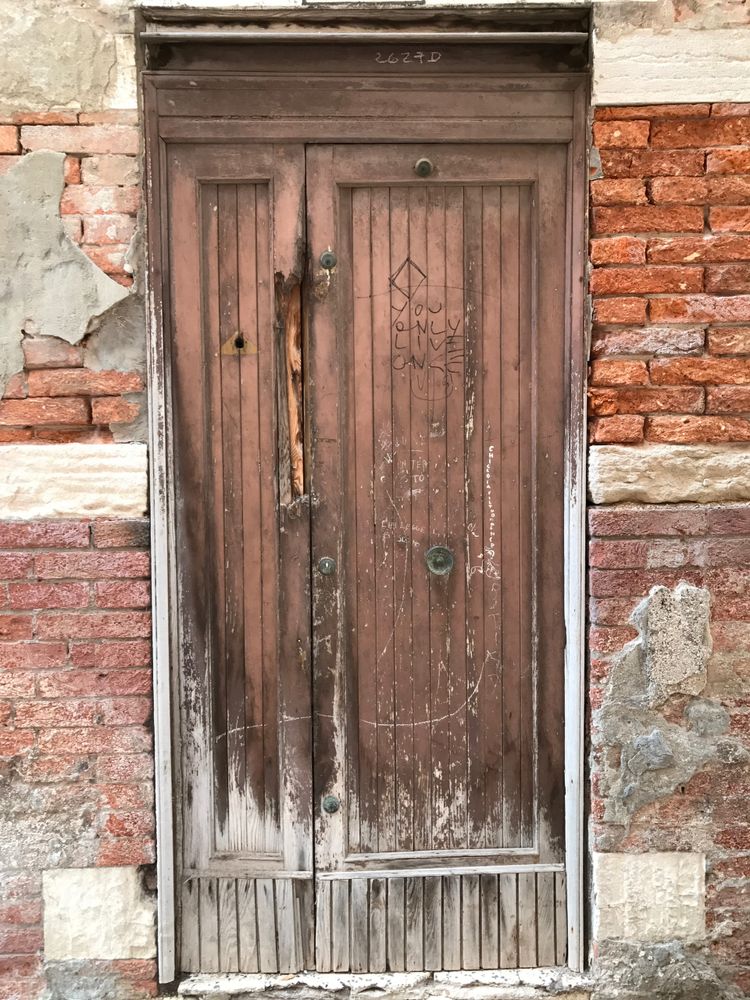 Front door, Venice, Italy