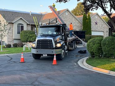 New roof for Russells and Knudsons.