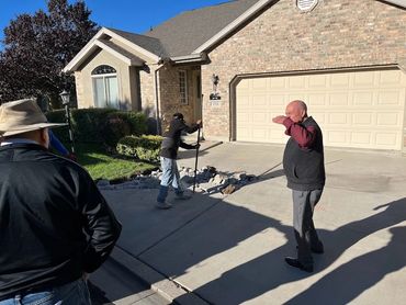 Jay's getting a new driveway