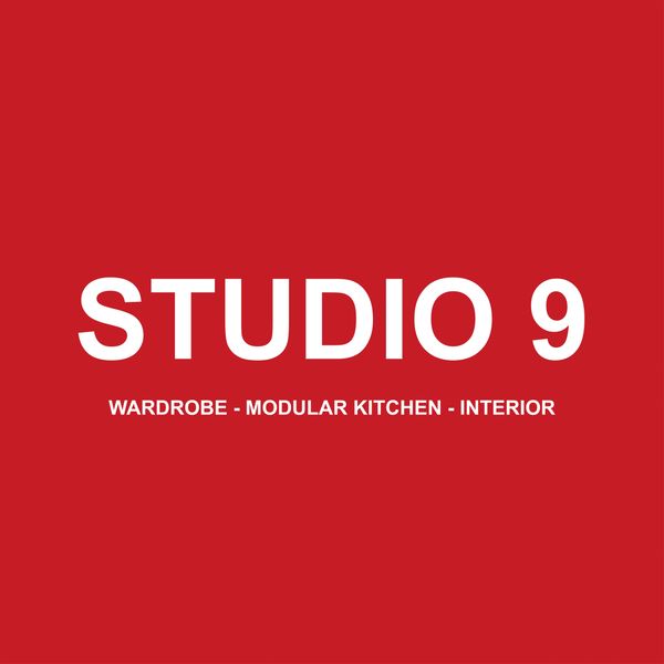 Studio 9 logo with wardrobe, kitchen, interior services.