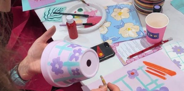 NDIS Creativity Hub participants hands-on arts and crafts activities building fine motor skills