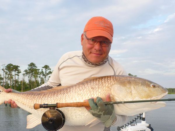 trophy red drum, trophy redfish, Neuse River, Pamlico Sound, bull reds, flyfishing for redfish
