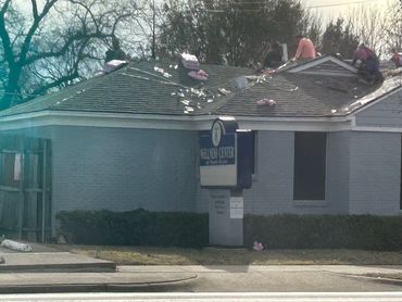 New roof for this business off Inwood in Dallas, Texas