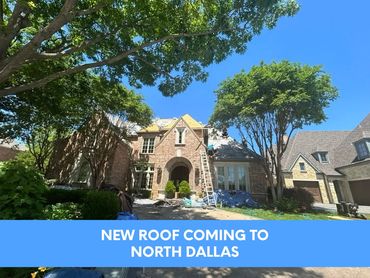Replacement roof installed in Dallas, Texas