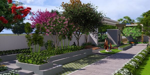 At Saideep Hiranya we provided a landscaped garden
