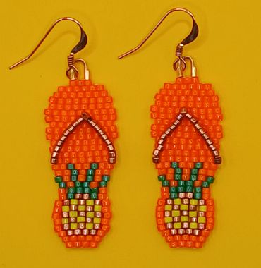 Pineapple flip flops