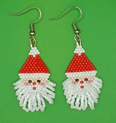 Santa face with fringe beard