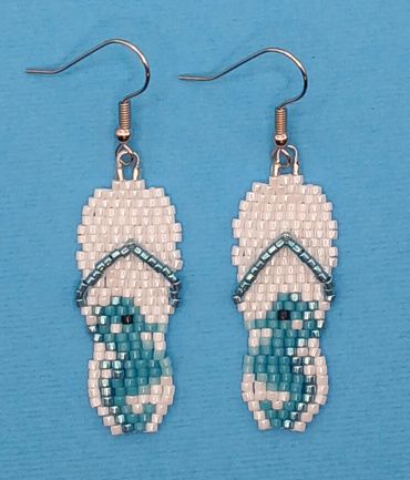 Seahorse flip flops