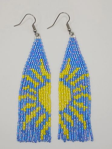 Sunny day fringe earrings