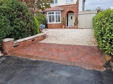 Gorgeous Driveway entrance installed in Wistaston, Crewe.