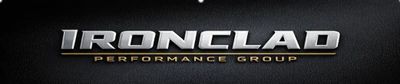 Logo of Ironclad Performance Group with metallic and gold text.