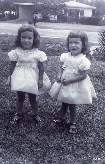 Photo of Darnell twins, Sadie and Norma, courtesy of Keith Harben