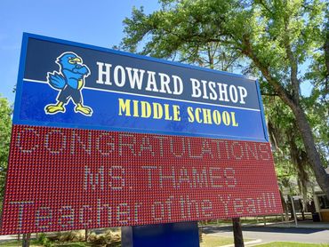 Sign at Tom Petty's middle school