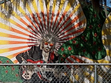 Mural at Tom Petty's elementary school