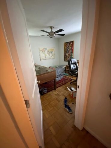 The bedroom of Tom and Bruce Petty