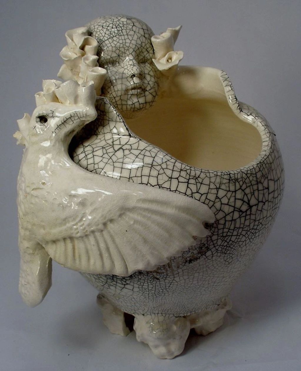 These pot sculptures along with many others long sice departed were a precurser to my Mantua Ladies.