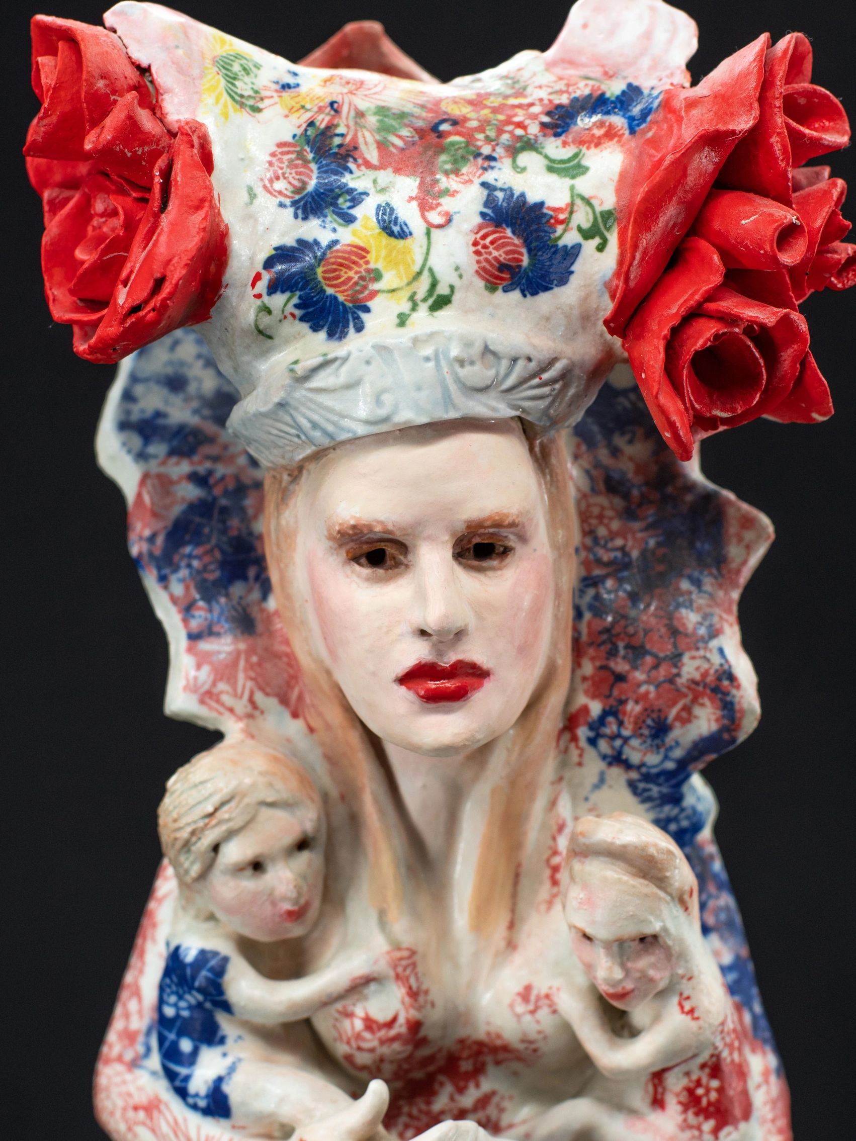 Tang-Go-Europa
26x16x6
high fire stoneware with underglaze decals
I was trying to fuse disperate cul