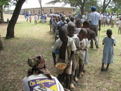  First Feeding Program started at 
    Amilo Primary School