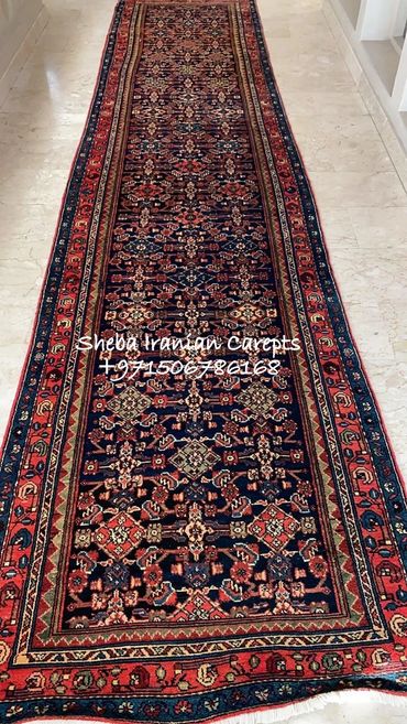 Antique Wool handmade carpet runner size 100 x 500 cms.