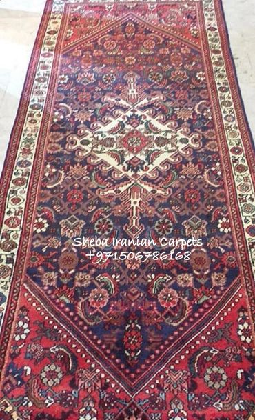 Antique handmade hand knotted Wool hall runner size 85 x 400 cms.