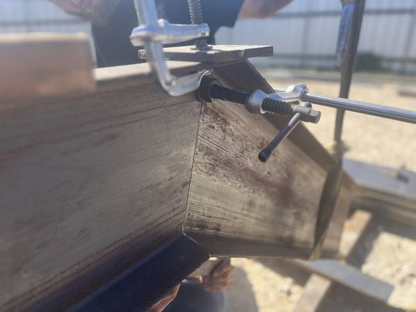 Custom structural steel connection plates and brackets