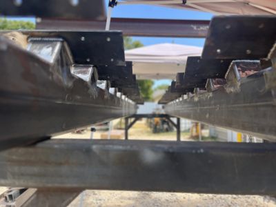 Fabricated structural steel columns with welded base plates