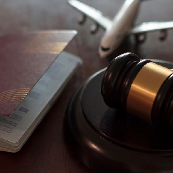 a passport on a wooden table