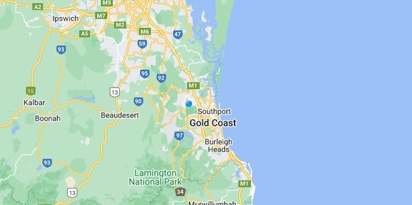 Map of our Gold Coast service locations - Hi-Grade Door Solutions