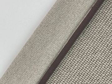 Close-up of fabric textures labeled 'Coffee' in neutral tones.