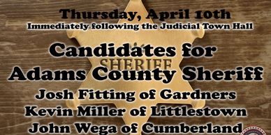 The ACRC will host a Town Hall at the Headquarters on Thursday, April 10th, for both the Judicial Ca
