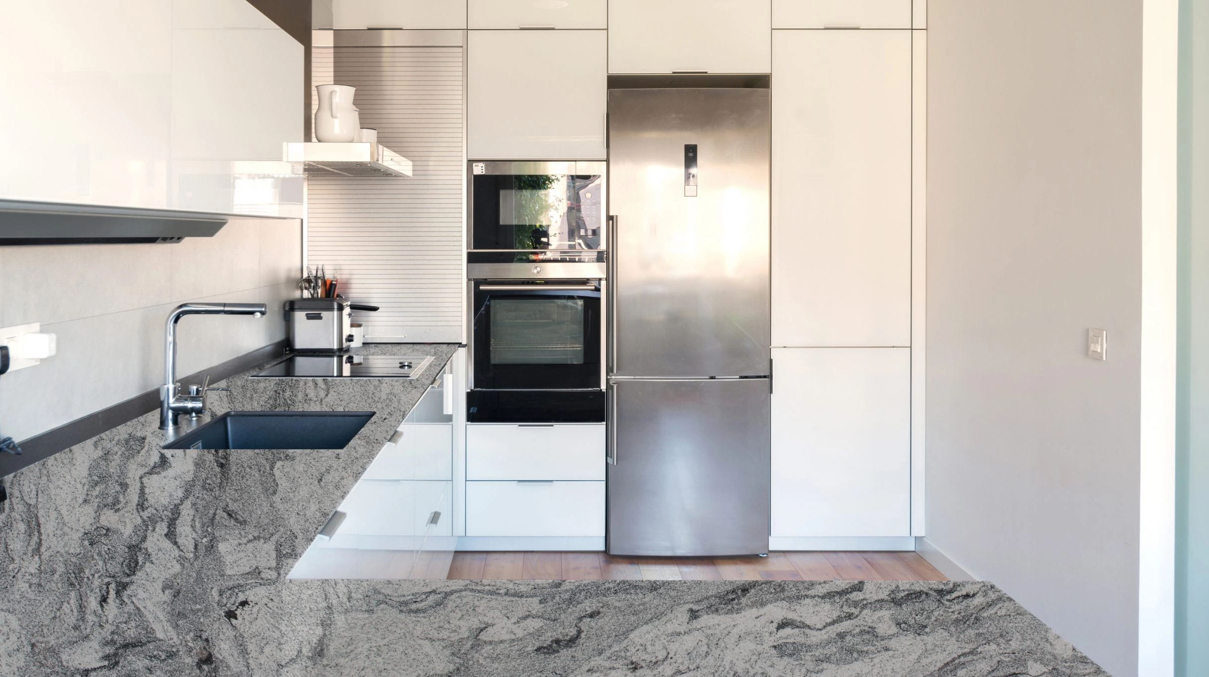 White Granite stone, italian Carrara Marble stone, Brazilian Quartzite stone for kitchen benchtop