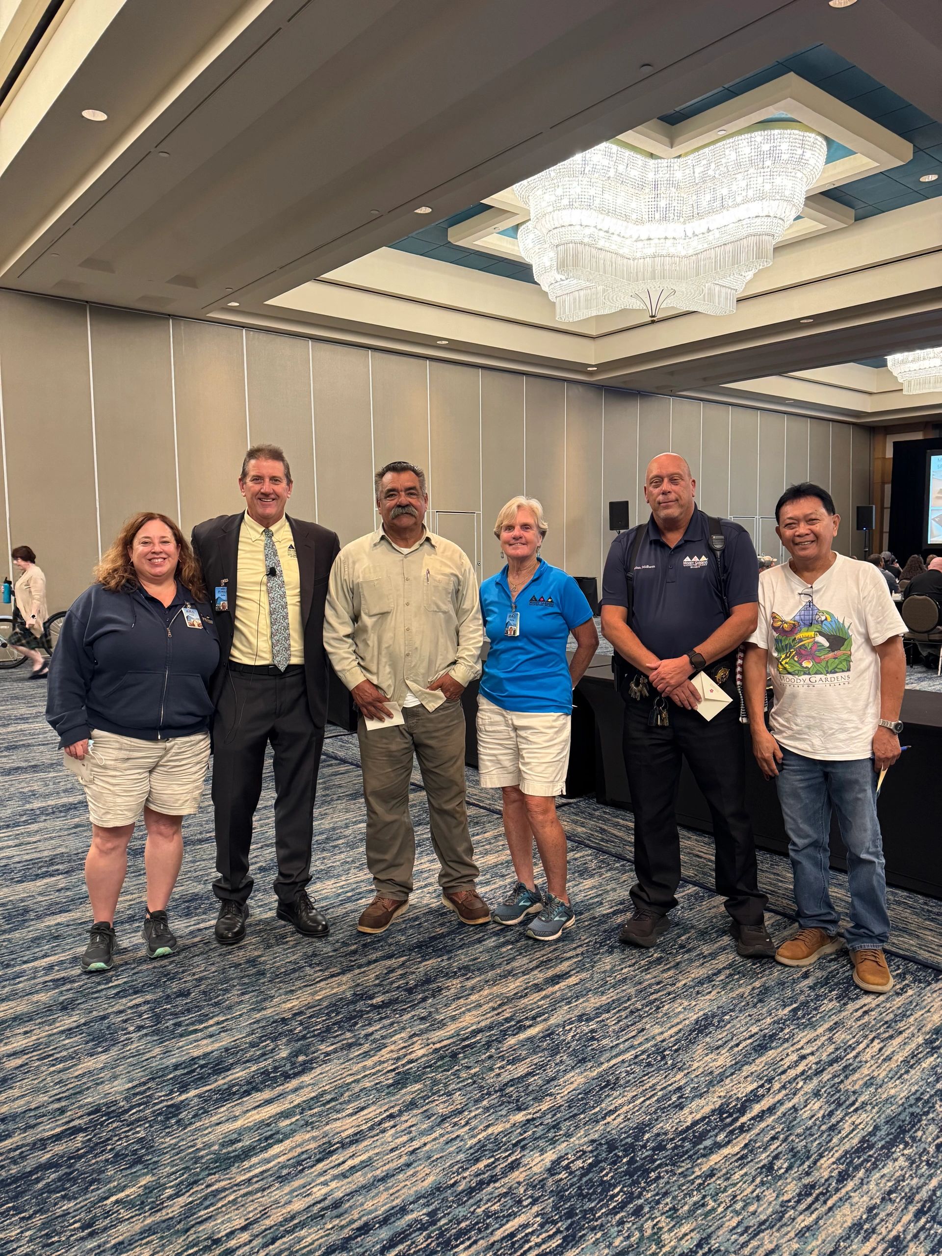 Employees with over 30 years with Moody Gardens