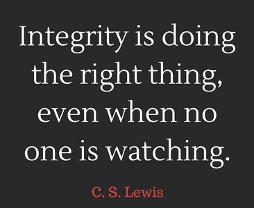 INTEGRITY-BASED BUSINESS VALUES